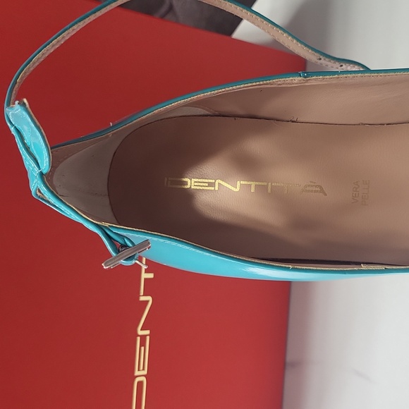 Turquoise Platform Heels - Picture 3 of 9